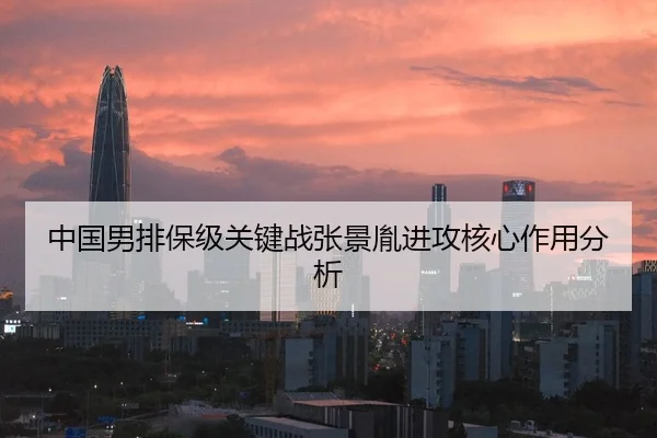 中国男排保级关键战张景胤进攻核心作用分析